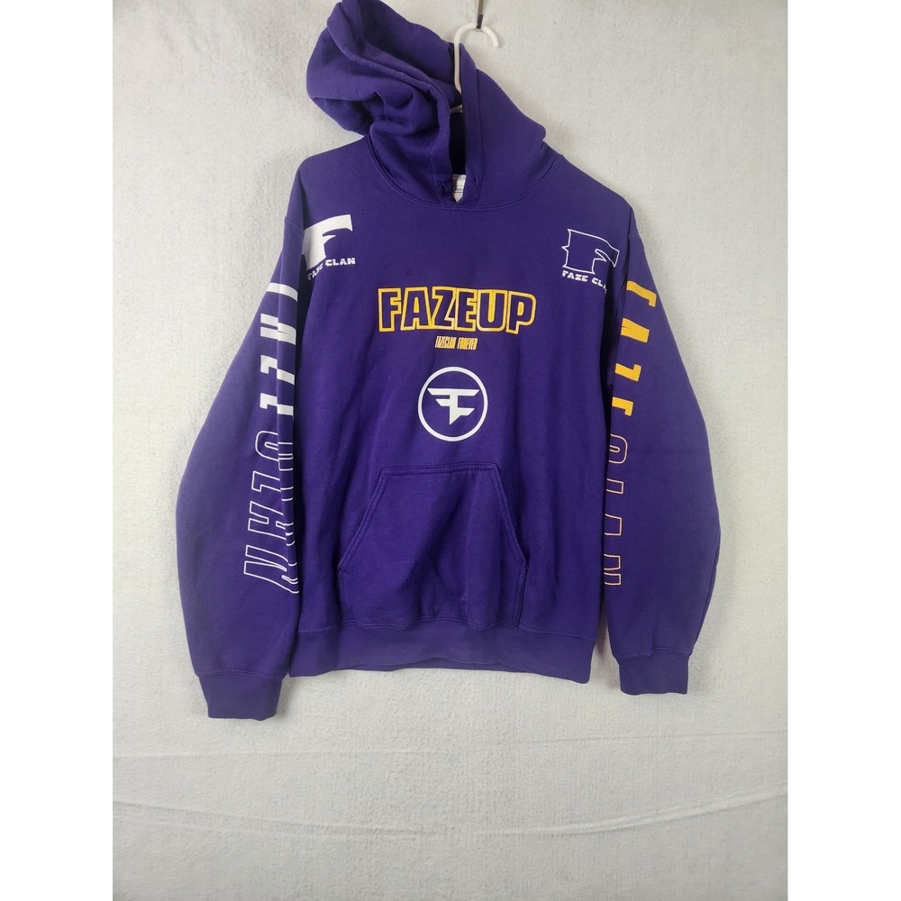 FaZe Clan Faze‎ Up Purple Hoodie Sweatshirt Size S